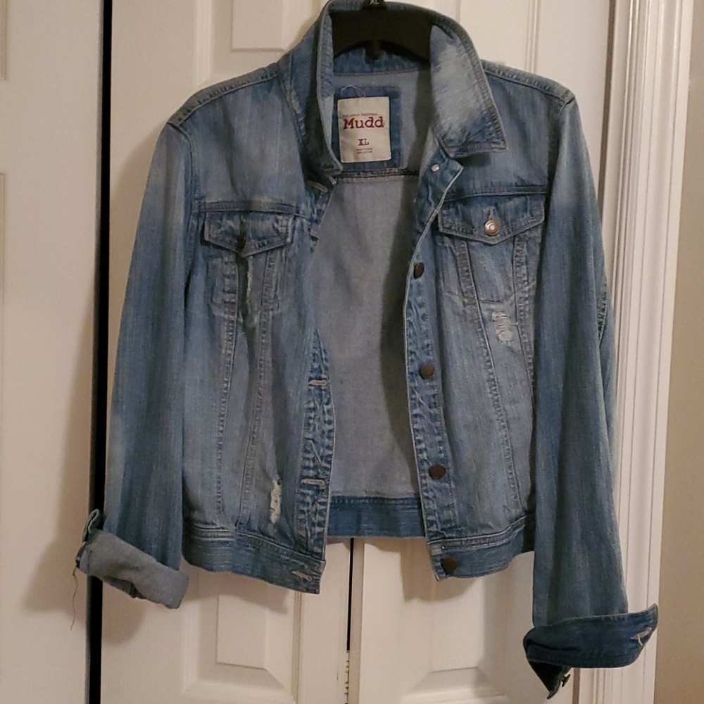 Distressed Denim Jacket